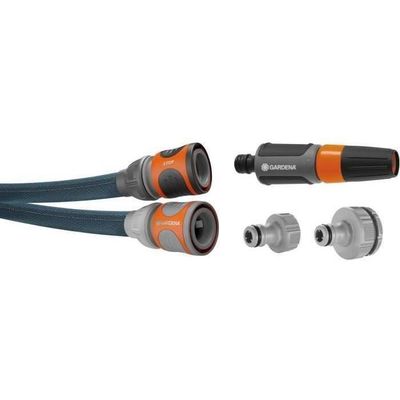 Gardena Kit Liano Xtreme 10m 1/2 Pouce - Tuyau D'Arrosage Textile Ultra Robuste Avec Pistolet
