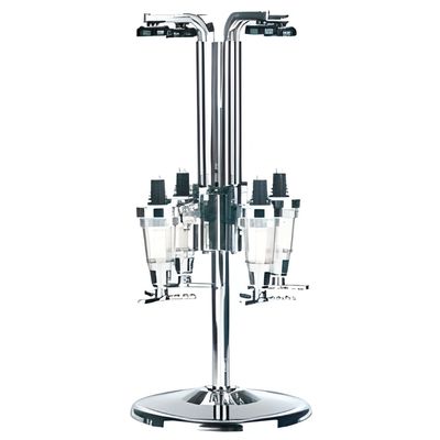 Distributeur D'alcool Métal – 4 Bouteilles – À Poser – Déco Bar – Neuf Démontable