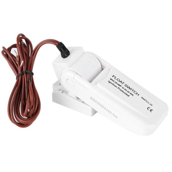 Interrupteur à Flotteur Automatique Pour Pompe De Cale Bateau - 12V/24V/32V - Marche/arrêt Auto Selon Niveau Eau - Câble 28 Pouces - Pour Yacht, Caravan, Pêche