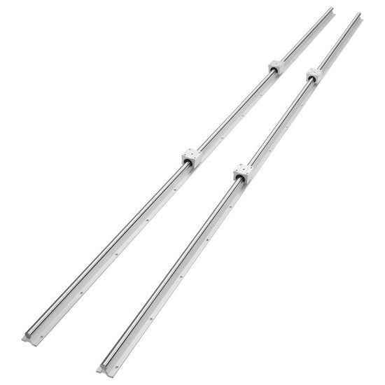 GooEquip Linearführung SBR16 300mm 2 x Linearschienen und 4 x SBR16UU
