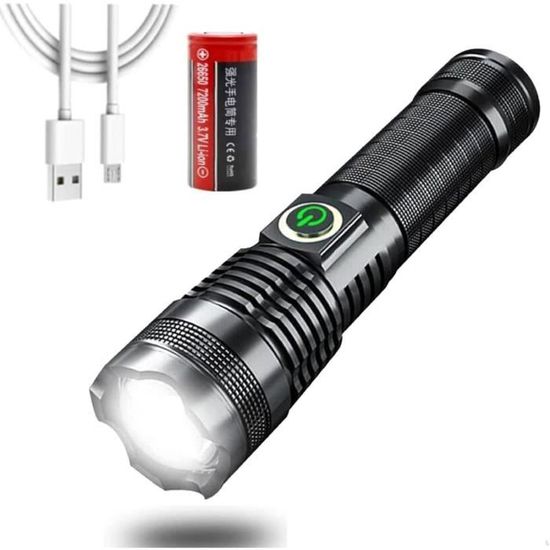 Lampe Frontale Led Rechargeable, Super Lumineuse, Réglable, Légère