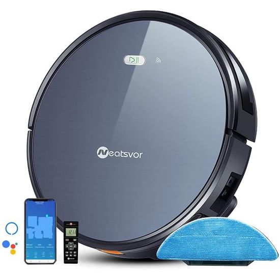 Aspirateur Robot,Neatsvor X5003 en 1 Robot Aspirateur et Balai de Sols