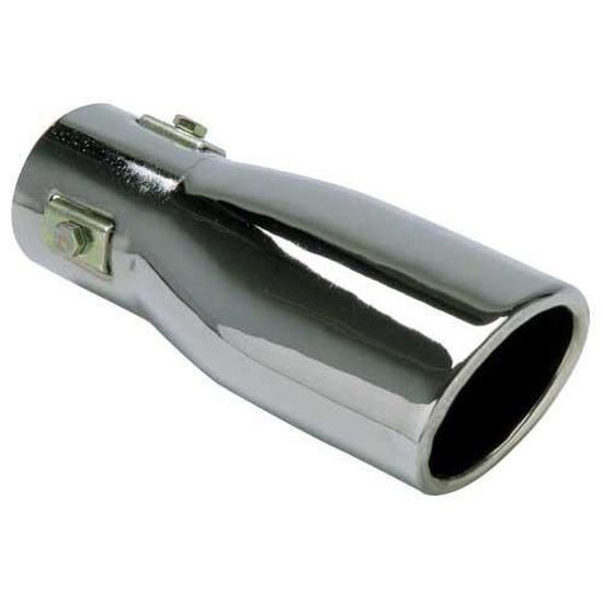 Embout Échappement Ovale Universel - Compatible Sorties 45-52mm | Acier Revêtu Poudre | Longueur 165mm