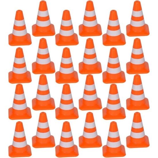 Lot 30 Cônes Signalisation Entraînement 18 Cm - Multicolores, Plastique Souple, Sport & Jeux Extérieur