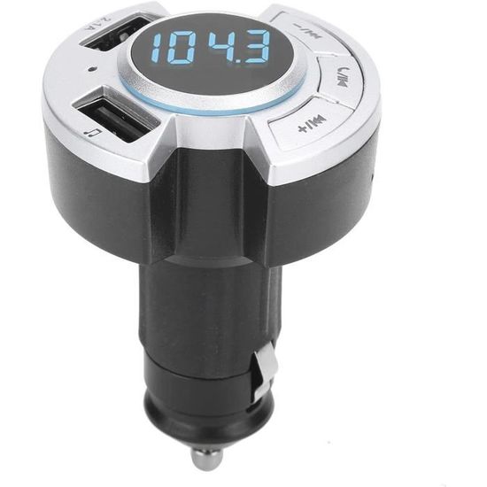 Émetteur FM Adaptateur Voiture – Lecteur MP3 USB Pour Allume-cigare, Mains-libres