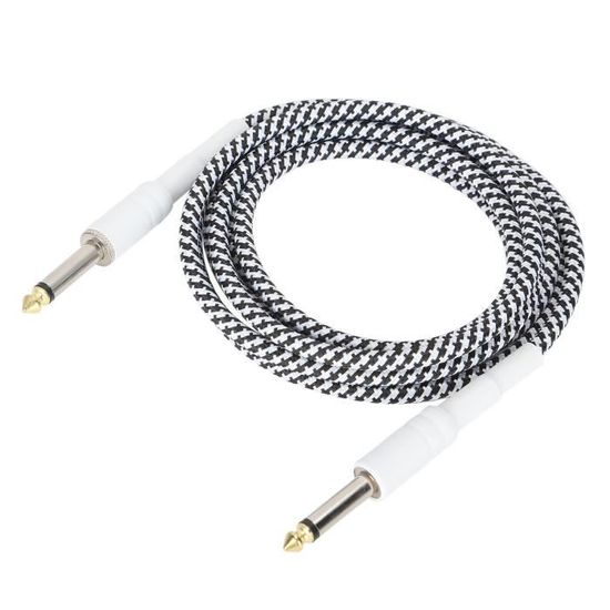 Cable Instrument 6.35mm Jack pour Guitare Electric et Basse Cdiscount TV Son Photo