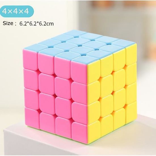 Cube Speed 4x4 Professionnel ESSALOO - Puzzle Cérébral 3D Noir Pour Débutants Et Experts - Jeu De Logique Et Vitesse