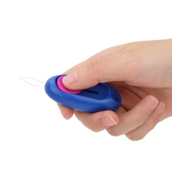 Enfile-aiguille 2 En 1 Amélioré Pour Couture à La Main, Outil De Retrait Extensible Pour Couture à La Main, Tricot, Point De Croix, Broderie, Retrait De Fil ( Blanc + Violet