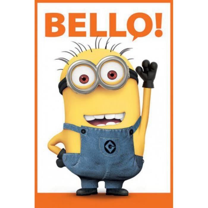 Moi Moche Et Mechant Poster Minion Bello 9 Cdiscount Maison
