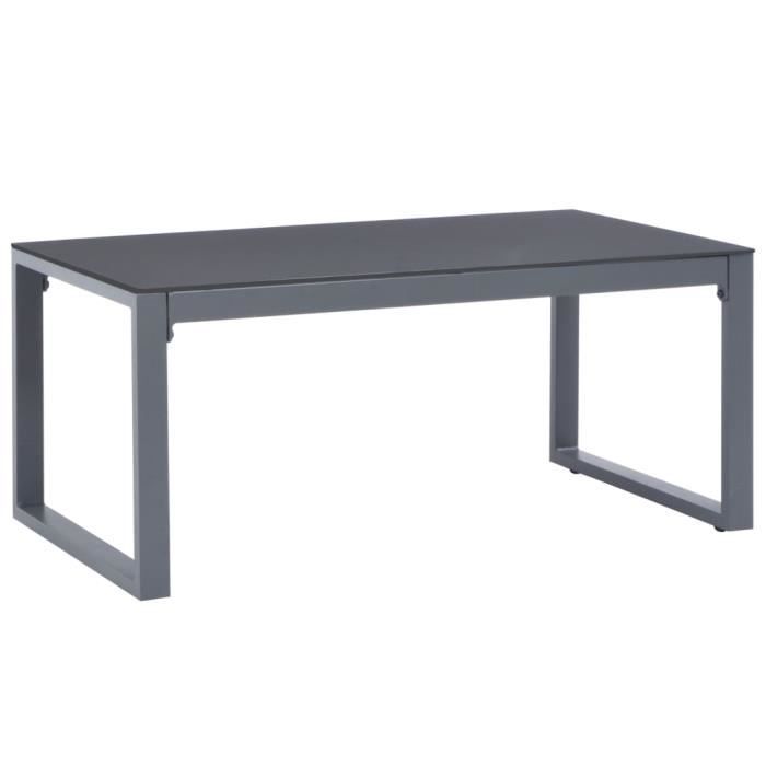YAJIASHENG Table basse 90x50x40 cm Aluminium