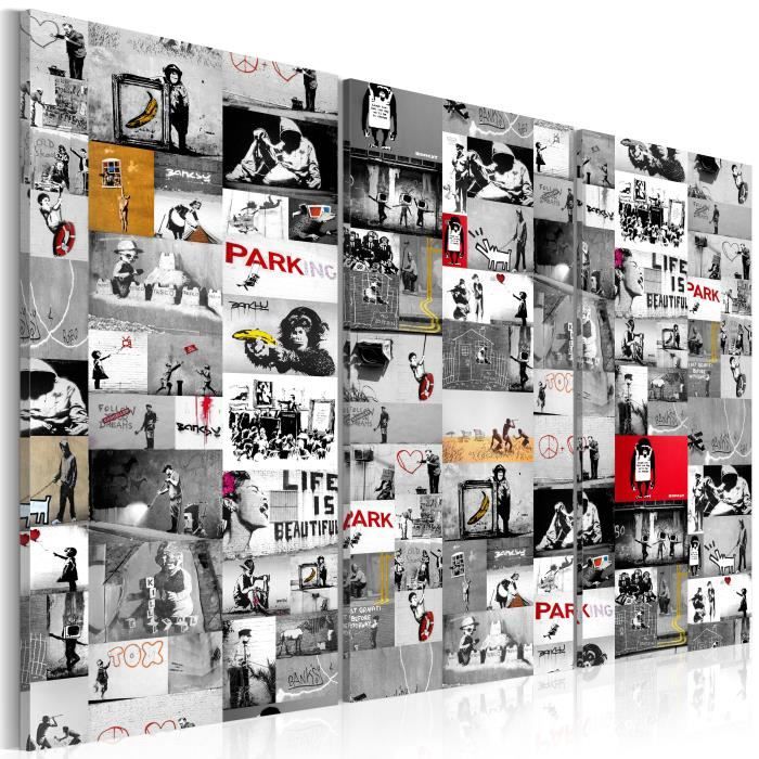 Tableau - Street Art: Banksy III - 120x80 cm