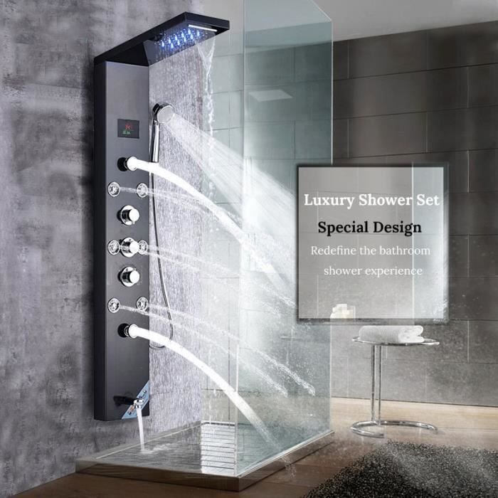 Colonne de douche conduit led système de douche légère