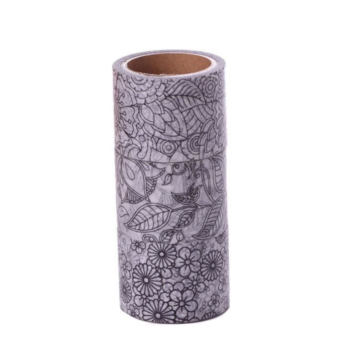 3 pièces bandes de papier bricolage noir déchirure créative facilement Washi adhésives pour revues APPAREIL PHOTO INSTANTANE