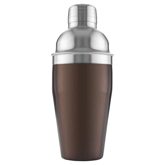 Vacu Vin 78425606 Cocktail Shaker Inox Bronze 9 x 9 x 21 cm