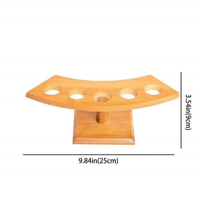 Station de sushi en bambou - Cônes de glace, présentoir en bois, buffet de service, porte-plateau, table - Modèle: 5 - WMGJMXA03295