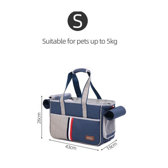 Sac de transport,Sac à main bandoulière pour petits animaux Sac support d'animaux pour chiens chats, sac de Transport - Type Small