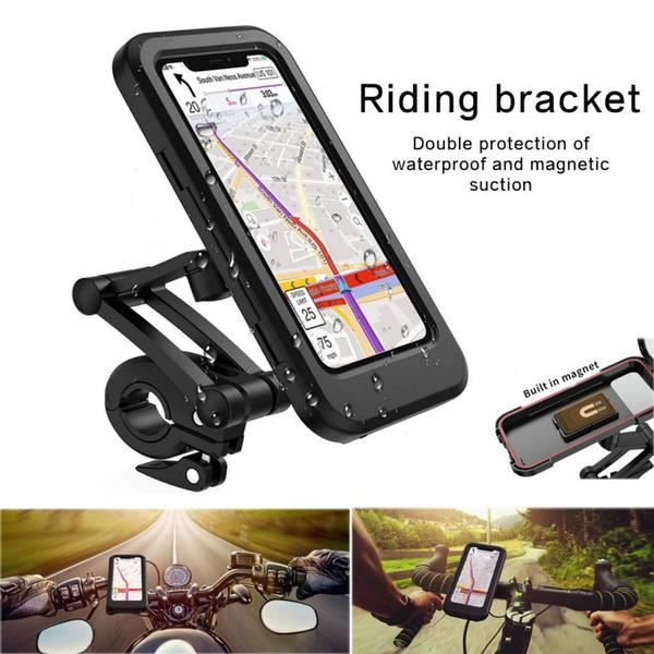 Support de téléphone de vélo de moto étanche réglable support de support de téléphone portable de guidon de vélo de moto