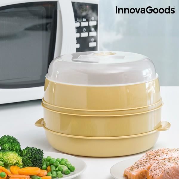 Cuiseur Vapeur avec régulateur de vapeur double pour Micro-ondes - Cuisson rapide des aliments cuisine