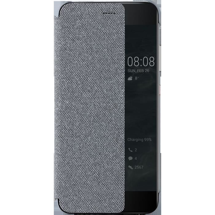 HUAWEI Etui folio pour Huawei P10 - Gris clair et Noir