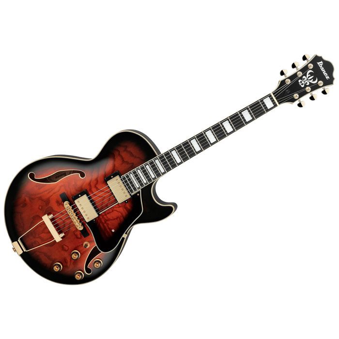 Ibanez AG95QA-DBS - Dark Brown Sunburst - guitare électrique