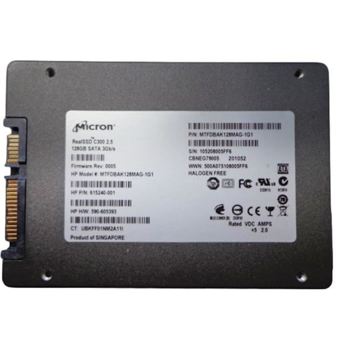 Composants Micron SSD - 2.5' - 128 Go - SATA II 3GB-s