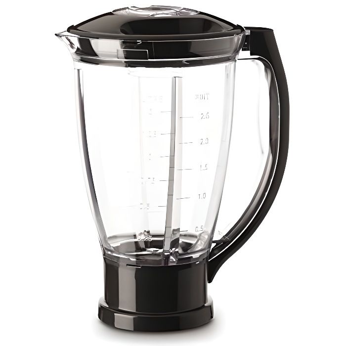 Moulinex Bol Blender XF634BB1 Accessoire Masterchef Gourmet Officiel Plastique Capacité 1,5L Lames Démontables Compat XF634BB
