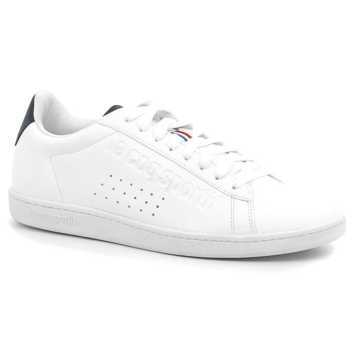 LE COQ SPORTIF Baskets COURTSET SPORT - Adulte - Blanc/Bleu
