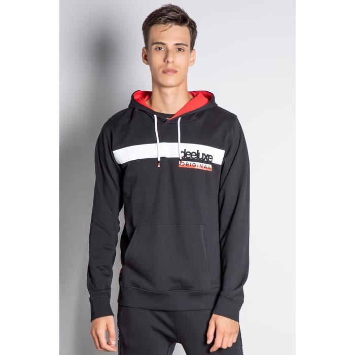 DEELUXE Sweat à capuche imprimé HIMALAYA Black