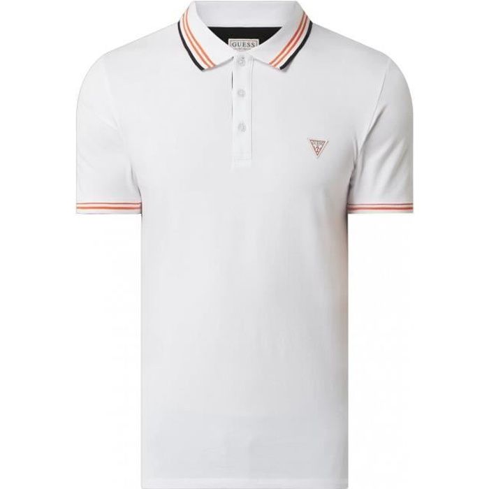 Polo stretch à liseret - Guess jeans - Homme