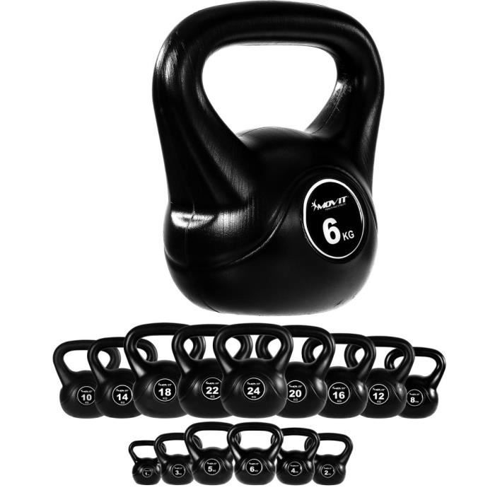 MOVIT Poids Kettlebell 6kg plastique