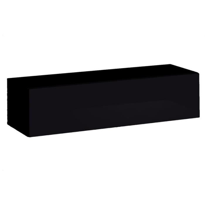 Banc Tv Mural Design -switch- 120cm Noir - Paris Prix