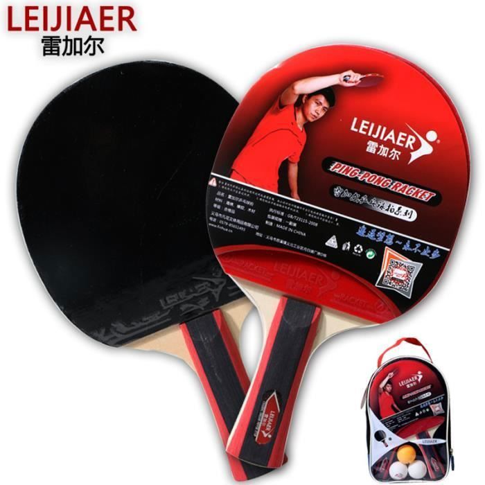 Raquettes de tennis de table Set Pong Paddle Anti-slip Grip Raquette RAQUETTE DE TENNIS DE TABLE - CADRE DE TENNIS DE TABLE