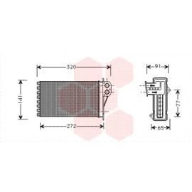 Radiateur Chauffage pour Citroen Xsara Picasso version : 1.6 / 1.8 Behr --> O 09876 / 2.0 Behr --> O 09876 / 99 2.0 HDi Beh...