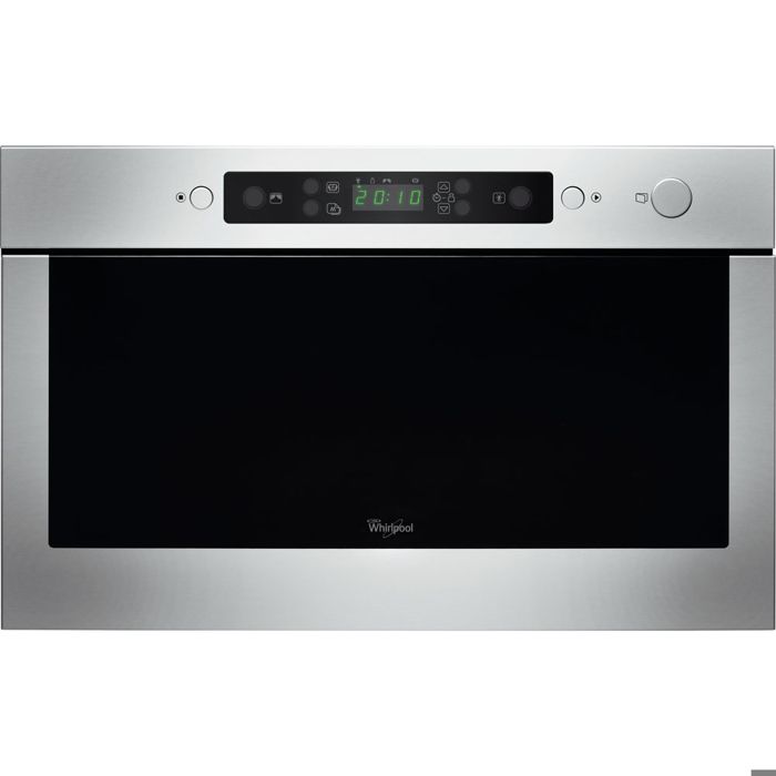 Micro-ondes encastrable Whirlpool: couleur acier inoxydable - AMW 424/IX