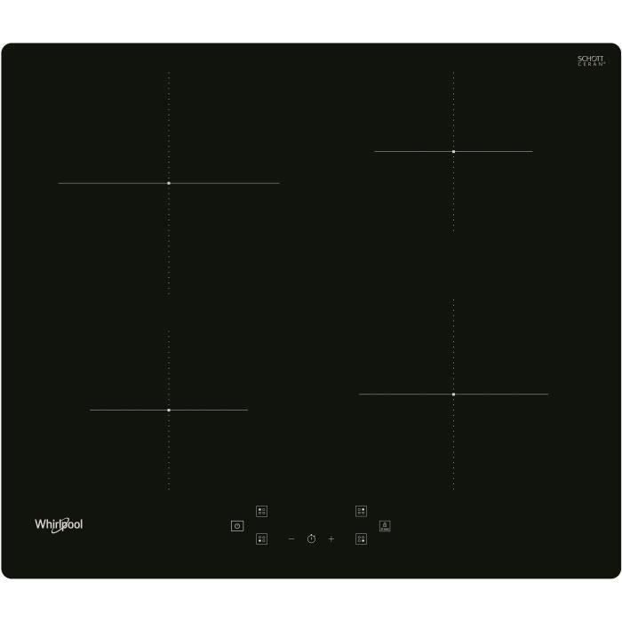 Plaque de cuisson induction - WHIRLPOOL 4 foyers -- L60 cm - WSQ4860NE