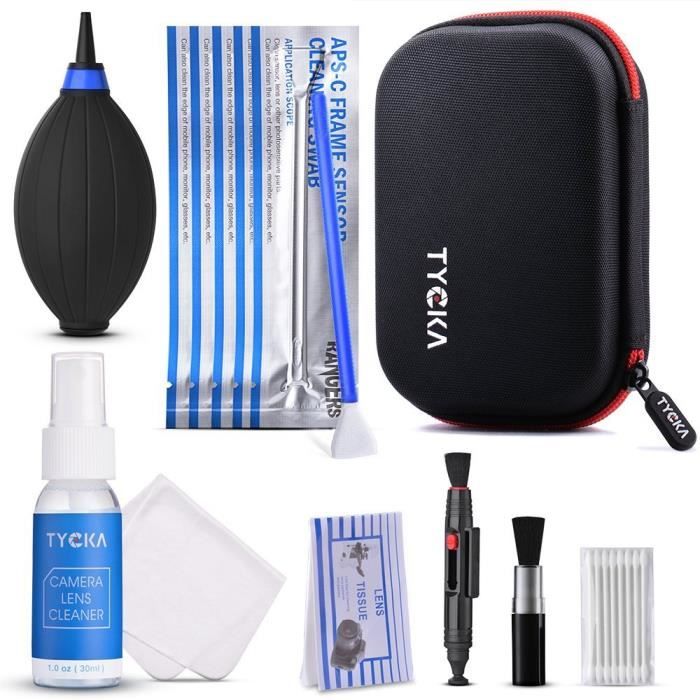 Tycka Kit de Nettoyage Professionnel TK005 pour Camera (avec sac imperméable),30 ml de solution de nettoyage non toxique sans