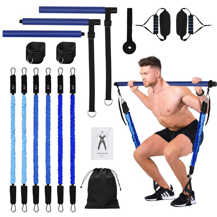 Planche De Pilates Pliable, Ensemble De Reformeur De Pilates Multifonctionnel, Roue Abdominale Avec Support De Coude Et Bandes De Résistance, Planche De Reformage De Pilates, Planche D'entraînement