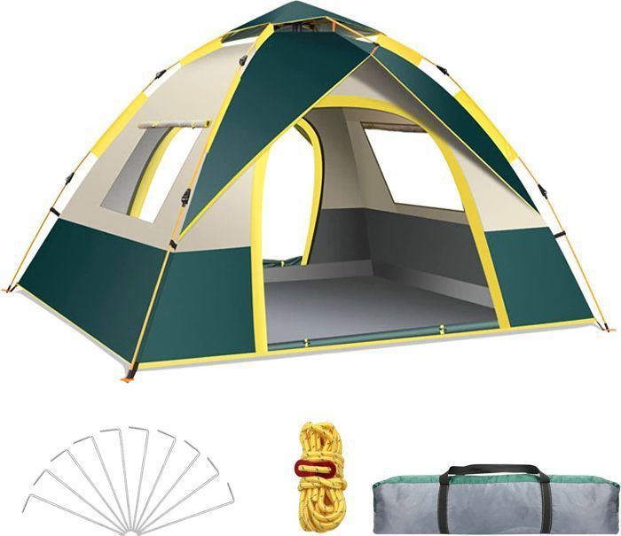 Tente De Camping Pop-up 2-3 Personnes Iceberk - Montage Rapide En 60 Secondes !