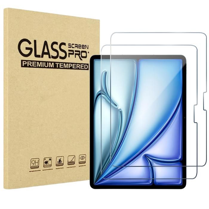 Pack De 2 Films De Protection Écran En Plastique Pour IPad Air 11 (2024) | Ultra Résistants Aux Rayures, Anti-Traces | Facile à Poser