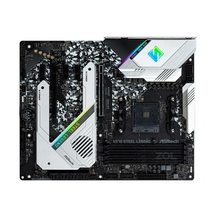 Carte mère ASRock X570 Steel Legend AMD X570 Socket AM4 4xDDR4 128GB ATX - Asrock