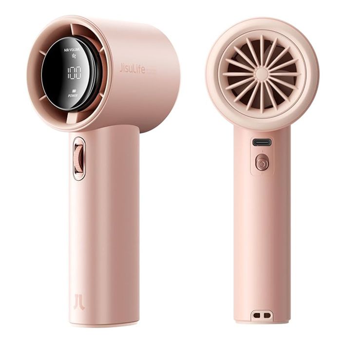 Ventilateur portable - JISULIFE - FA53 - 18 W - Rose - 60 dB - Jisulife