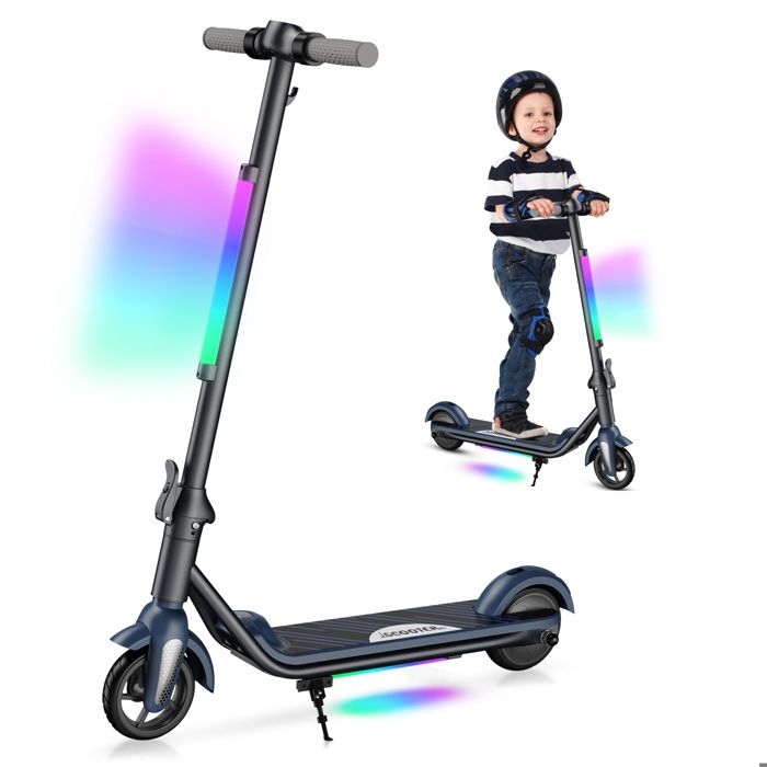 Trottinette électrique Enfant Dès 10 Ans Pliable 12-14 Km Et H Autonomie 10 15 Km Guidon Reglable Led Vert 76068588