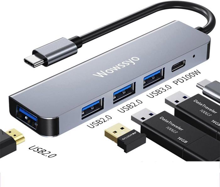 9 in 1 USB 3.0 Type-C Adapter Multiport USB-C HUB to 4K HDMI For Pro Air MacBook