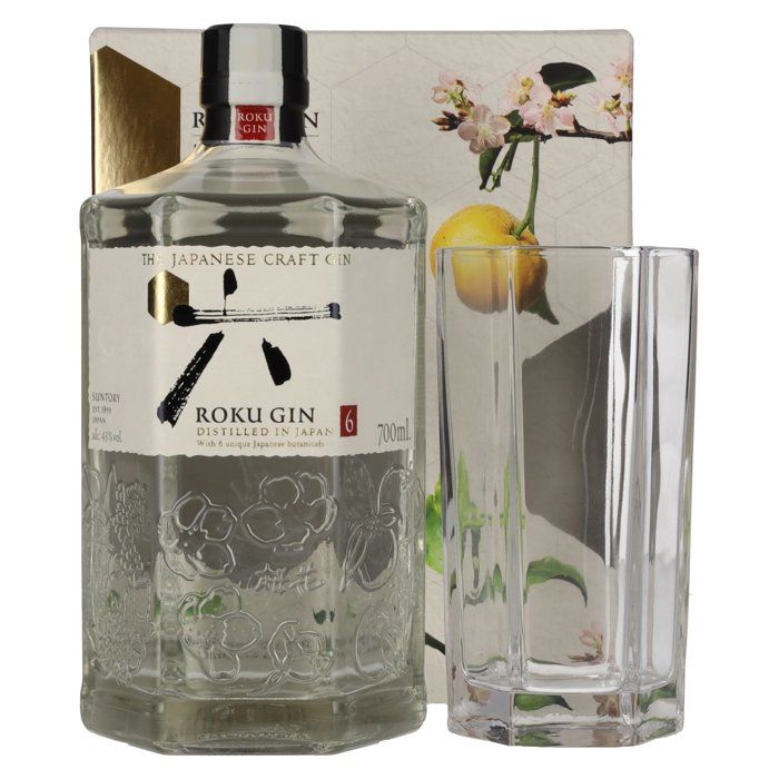 Roku Gin The Japanese Craft Gin 43% Vol. 0,7l en boîte cadeau avec ...