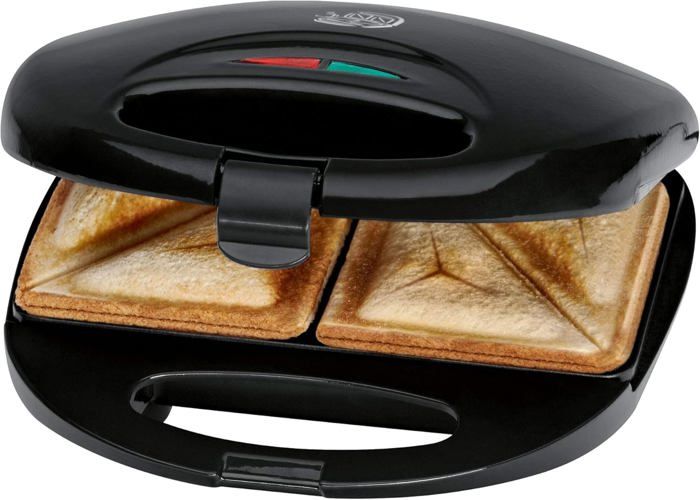 Appareil à Croque-monsieur Bomann ST 5016 CB - 750W, Plaques Triangulaires Anti-adhésives - Machine à Sandwichs, Panini - Blanc
