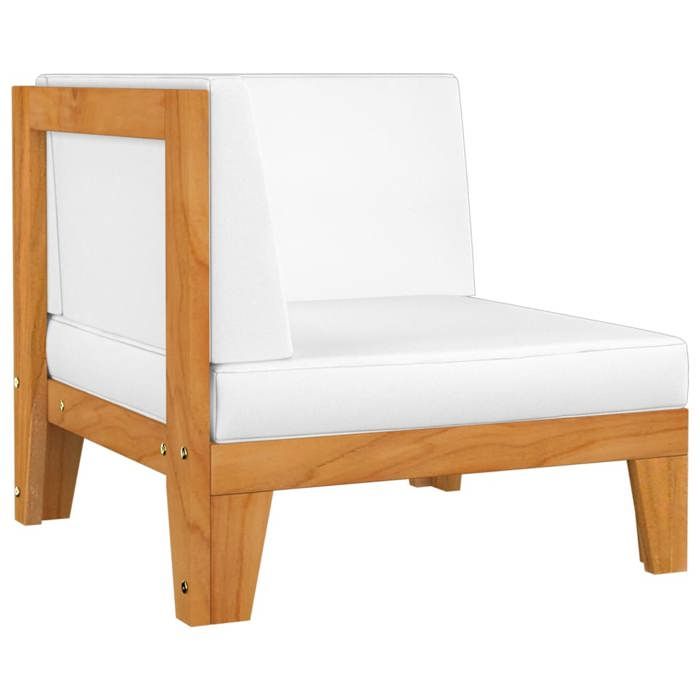 Luxueux Salon de jardin 2 - WINFR - avec coussins Bois dacacia solide EU948