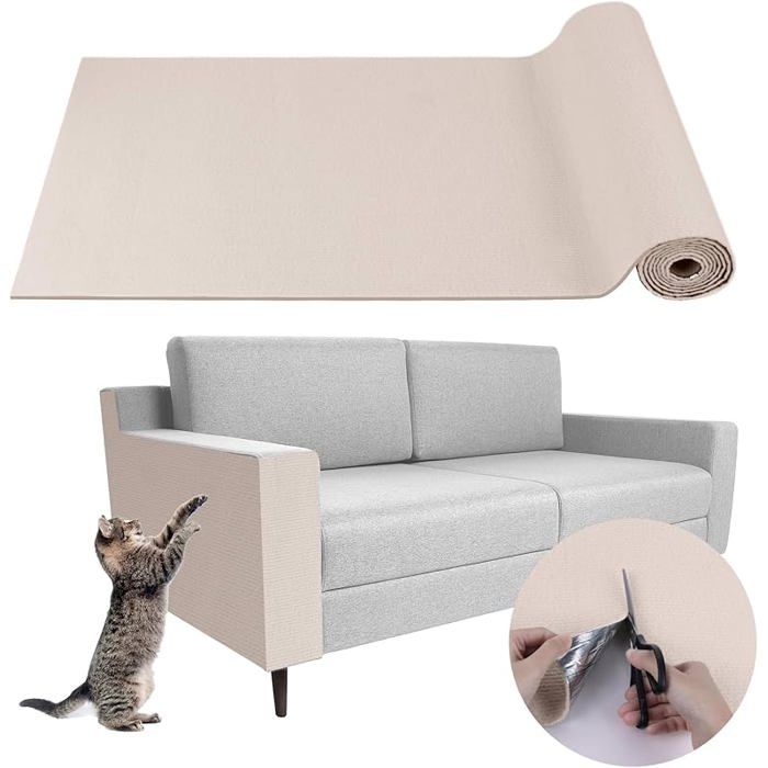 Meilleurs prix pour Griffoir Chat Canap- Protection Canap Anti-Griffe DIY - Remplacement de la Tour Chat (Beige 40X300cm)