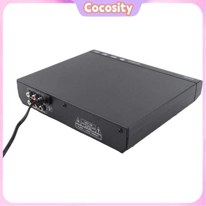 Cocosity Mini lecteur DVD Mini HD DVD Player Bust In Pal NTSC USB 2.0 Interface Remote Control Home CD video cassette Bouchon UE