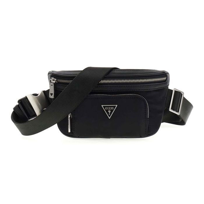 GUESS Sac banane noir pour homme - Milano Bumbag M 329805 GUESS Sac banane noir pour homme - Milano Bumbag M 329805