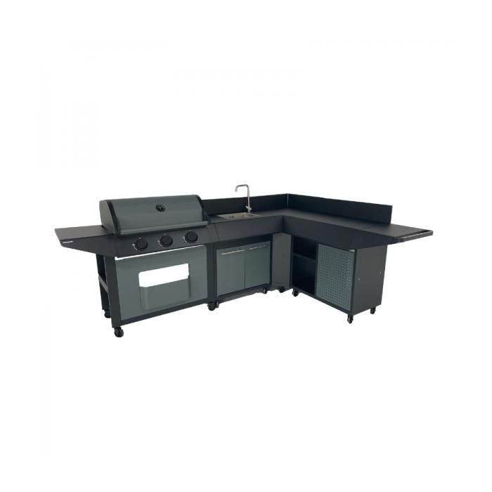 Cuisine dextérieur avec angle BURN 3B
